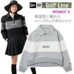  New Era Golf женский длинный рукав тренировочный половина Zip рубашка-поло panel NEWERA Япония стандартный товар 