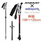 スキーストック 伸縮式 100-125cm Webspo