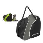 スキーブーツケース Websports オリジナル SAPPORO  Black-Green スキー＆ボードブーツ1足+ヘルメット収納可能 53828