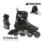 ローラーブレード インラインスケート 大人 ZETRABLADE Men Black-Silver 男性用 ゼトラブレード ROLLERBLADE