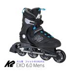 インラインスケート K2 ケーツー EXO 6.0 ブラック ブルー  男性用  I200204601  日本正規品  保証書あり