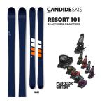 CANDIDE SKIS лыжи 2026 RESORT 101 (25-26 2026) + 26 маркер (габарит) GRIFFON 13( лыжи крепления комплект ) Япония стандартный товар . покупка 