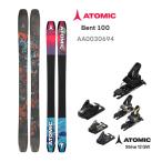  атомный лыжи BENT 100 (25-26 2026) + 26 атомный STRIVE 12 ( лыжи крепления комплект ) atomic ski Япония стандартный товар 