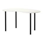 IKEA/ Ikea HISSMON/ADILS стол, кешью type белый, черный 