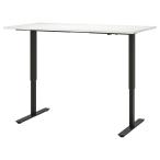 [IKEA/ Ikea / почтовый заказ ]TROTTENto Lotte n стол подниматься и опускаться тип, белый / уголь [KD](19429600)
