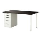 IKEA/ Ikea LINNMON/ALEX стол, черный Brown, белый 
