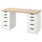 [IKEA/ Ikea / почтовый заказ ]LAGKAPTEN ковер капсулпа тонн / ALEXareks стол, белый stain дуб style / белый, 140x60 cm[3](29432027)