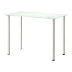 IKEA/ Ikea GLASHOLM/ADILS стол, стекло белый, белый 