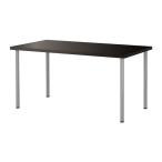 IKEA/ Ikea LINNMON/ADILS стол, черный Brown, серебряный цвет 
