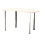 IKEA/ Ikea HISSMON/SJUNNE стол, белый, никель металлизированный 