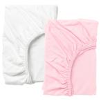 [IKEA/ Ikea / почтовый заказ ]LEN полоса box простыня детская кроватка для, белый / розовый, 60x120 cm[A](40320189)