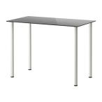 IKEA/ Ikea GLASHOLM/ADILS стол, стекло черный, белый 