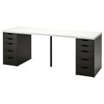 [IKEA/ Ikea / почтовый заказ ]LAGKAPTEN ковер капсулпа тонн / ALEXareks стол, белый / черный Brown, 200x60 cm[4](59417624)