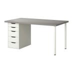 IKEA/ Ikea LINNMON/ALEX стол, серый, белый 