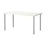 IKEA/ Ikea LINNMON/ADILS стол, белый, серебряный цвет 