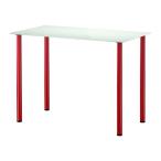 IKEA/ Ikea GLASHOLM/ADILS стол, стекло белый, красный 