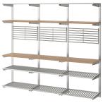[IKEA/ Ikea / почтовый заказ ]KUNGSFORSkngsforus.. ниже направляющие полки доска / wall g крышка имеется, нержавеющая сталь / пепел [26](09254342)