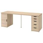 [IKEA/ Ikea / почтовый заказ ]LAGKAPTEN ковер капсулпа тонн / ALEXareks стол, белый stain / дуб style белый, 200x60 cm[4](09521699)