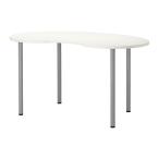 IKEA/ Ikea HISSMON/ADILS стол, кешью type белый, серебряный цвет 