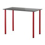 IKEA/ Ikea GLASHOLM/ADILS стол, стекло черный, красный 