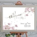 welcome board [A4~A1po старт -/ panel / парусина / акриловая пластина / гобелен ] натуральный свадьба свадьба бесплатная доставка Sakura Sakura Sakura 
