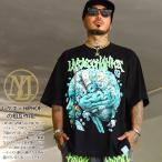 LIVE MECHANICS Tシャツ 半袖 大きいサイズ ライブメカニクス おしゃれ 派手 脳 ロボット AI 人工知能 並行性制御 ドル柄 ビッグシルエット b系