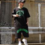 LRG 上下セット 半袖 ブランド Tシャツ ハーフパンツ 大きいサイズ エルアールジー セットアップ スウェット ラスタカラー 切り替え ビッグシルエット b系