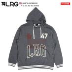 LRG パーカー ブランド スケボー フーディ 長袖 スウェット 大きいサイズ エルアールジー フードパーカー トップス メッセージ 杢グレー ビッグシルエット b系