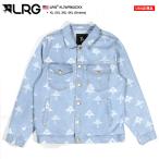 LRG アウター 長袖 Gジャン デニムジャケット ブルゾン 大きいサイズ エルアールジー ジージャン 総柄 モノグラム ビッグシルエット b系