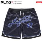 LRG ハーフパンツ バスパン 半ズボン 短パン 大きいサイズ エルアールジー ジャージ パンツ トラックパンツ ショートパンツ ダンス衣装 切替 ビッグシルエット