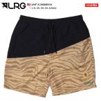 LRG ハーフパンツ ナイロン 大きいサイズ エルアールジー ショートパンツ ゆったり おしゃれ 切り替え バイカラー ビッグシルエット スポーツ 総柄 大人 b系
