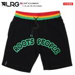 LRG ハーフパンツ スウェット 半ズボン 短パン 大きいサイズ エルアールジー ショートパンツ メッセージ 切り替え ビッグシルエット スポーツ レゲエ ラスタ b系