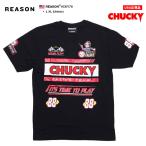 REASON × Chucky Tシャツ 半袖 大きいサイズ チャッキー Child's Play チャイルド・プレイ 限定 コラボ 公式 リーズン 派手 総柄 ビッグシルエット b系