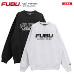 FUBU トレーナー ブランド スケボー 長袖 スウェット 裏パイル メンズ 大きいサイズ フブ トップス シンプル パッチ 袖ロゴ 刺繍 ワッペン ビッグシルエット b