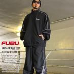ショッピング上下 FUBU 上下セット 長袖 メンズ 春秋冬用 黒 大きいサイズ フブ セットアップ ブルゾン アウター ナイロン ナイロンパンツ ラインパンツ ビッグシルエット b系