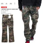 mnml カーゴパンツ チノパン ミニマル スリム カーゴ パンツ ポケット ロングパンツ ヒョウ柄 迷彩柄 フレアパンツ フレア ブーツカット ストリート系 ブランド