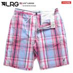 ショッピングLRG エルアールジー LRG ハーフパンツ チノパン ショートパンツ ショーツ 半ズボン かっこいい おしゃれ ピンク ライトブルー チェック柄 柄パンツ ビッグシルエット