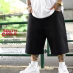 SOUTH POLE ハーフパンツ デニム 大きいサイズ サウスポール ジーパン Gパン ゆったり 太め パンツ バギーパンツ 極太 無地 短パン 半ズボン