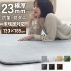 ラグ カーペット ラグマット 洗える 1畳 130x185cm 厚手23mm 極厚 おしゃれ 低反発ラグ 抗菌 防ダニ 滑り止め付き 絨毯 オールシーズン 夏 秋 冬 北欧