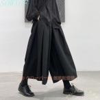  мужской широкий брюки hakama брюки большой размер 9 минут длина Welina( АО ) гаучо / обезьяна L способ юбка видно режим серия flare pants женский .OK шт ..ko-te