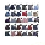 制服風 3点セット プリーツスカート＋ネクタイ＋リボンタイ Welina（株） チェック柄 スクールコーデ 春夏秋冬 卒業式/入学式にも 女子高生風