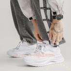ダッドスニーカー メンズ 厚底 白/�