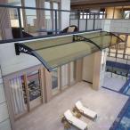  прозрачный арка type Canopy вход навес карниз aluminium держатель имеется крыша Welina( АО ) водонепроницаемый UV выдерживающий . нет звук тент затенитель от солнца жилье карниз карниз вход дверь навес 