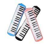 鍵盤ハーモニカ 32鍵 ピアニカ シールなし 学校用 Welina 幼稚園/小学校の音楽授業に ホース&吹き口付き 卓奏用 メロディピアノ プレゼントにも