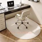 ショッピングチェアマット 丸型チェアマット 床保護マット 薄手 Welina（株） キズ防止 床汚れ防止 在宅 勉強机 学習机 幾何学 山模様 半円ラグ おしゃれ インテリア