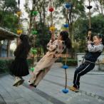  детский Tarzan трос 2m узел трос салон оснащение для игровой площадки Welina( АО ) climbing тренировка перемещение .a потертость шик .... Kids движение ... развлечение 