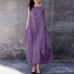  хула костюм One-piece безрукавка платье A линия Welina( АО ) простой лодка шея . лен . Dance платье женский 