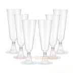 使い捨てワイングラス 50個 160ml シャンパングラス Welina（株） プラスチック 硬質 ステムウェア パーティー イベント ホリデー 来客用 便利 片付け簡単