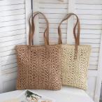 かごバッグ ハンドバッグ Welina（株） 編み込みデザインで大容量、夏にぴったりなかごバッグ、カジュアルコーデにも最適なおしゃれなショルダーバッグ