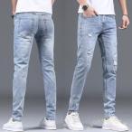  Denim обтягивающий брюки мужской стрейч тонкий повреждение Welina( АО ) большой размер соответствует прекрасный ножек ножек длина видно джинсы casual ko-te.20 плата ~50 плата 